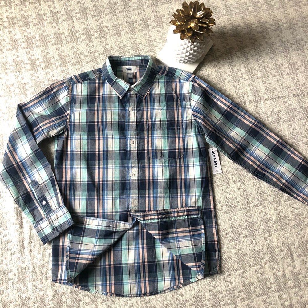 [Old Navy] boy’s plaid shirt